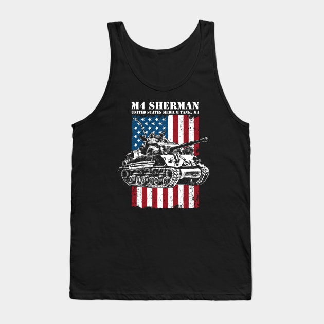 M4 Sherman WW2 Tank Tank Top by rycotokyo81